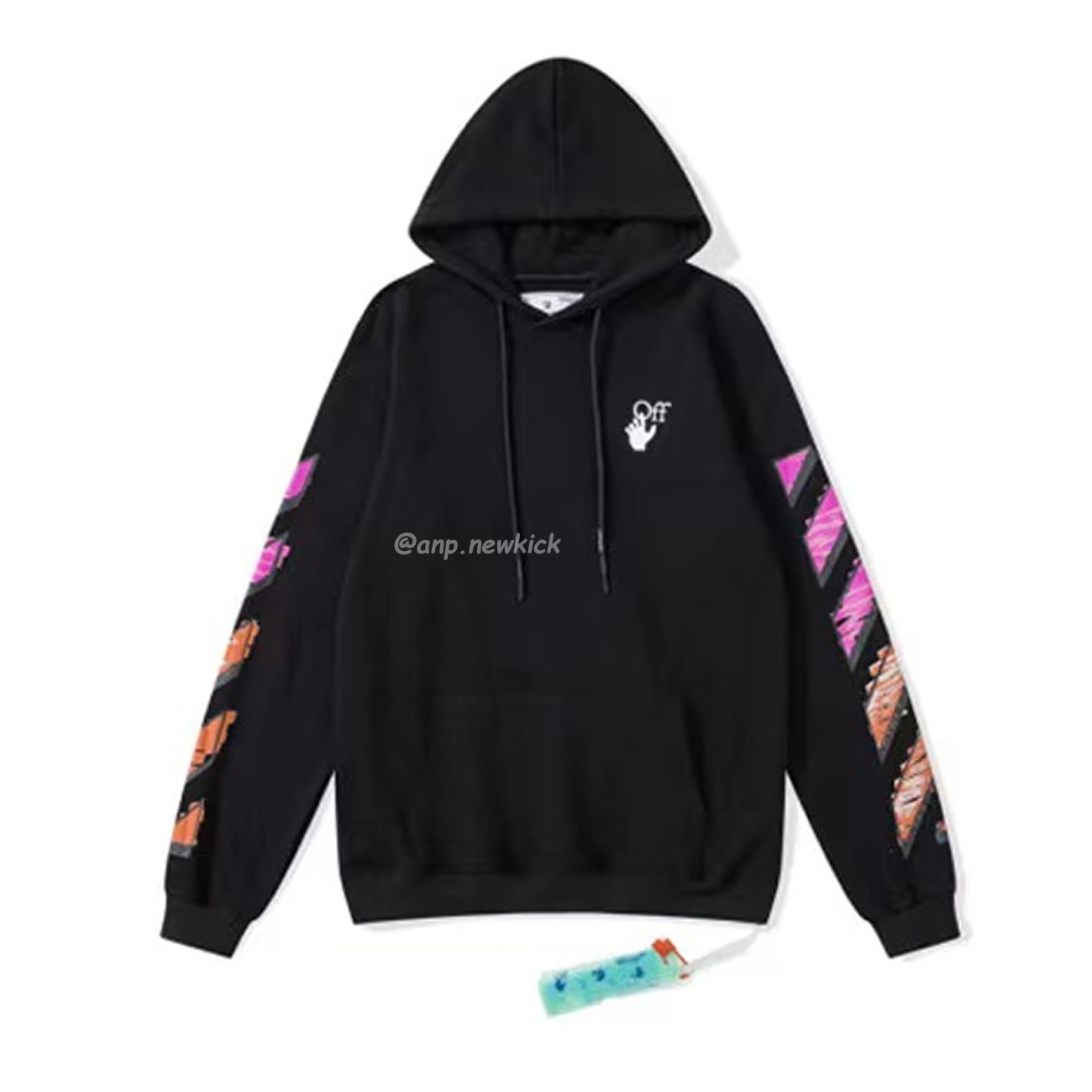 Off White Marker Hoodie Black Fuchsia Red Beige (14) - newkick.vip